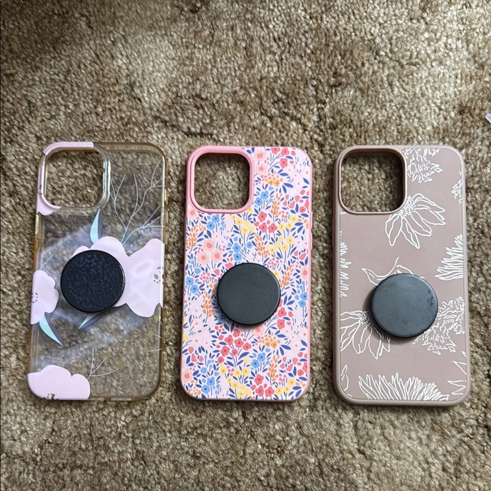 Floral and Abstract Phone Case Set